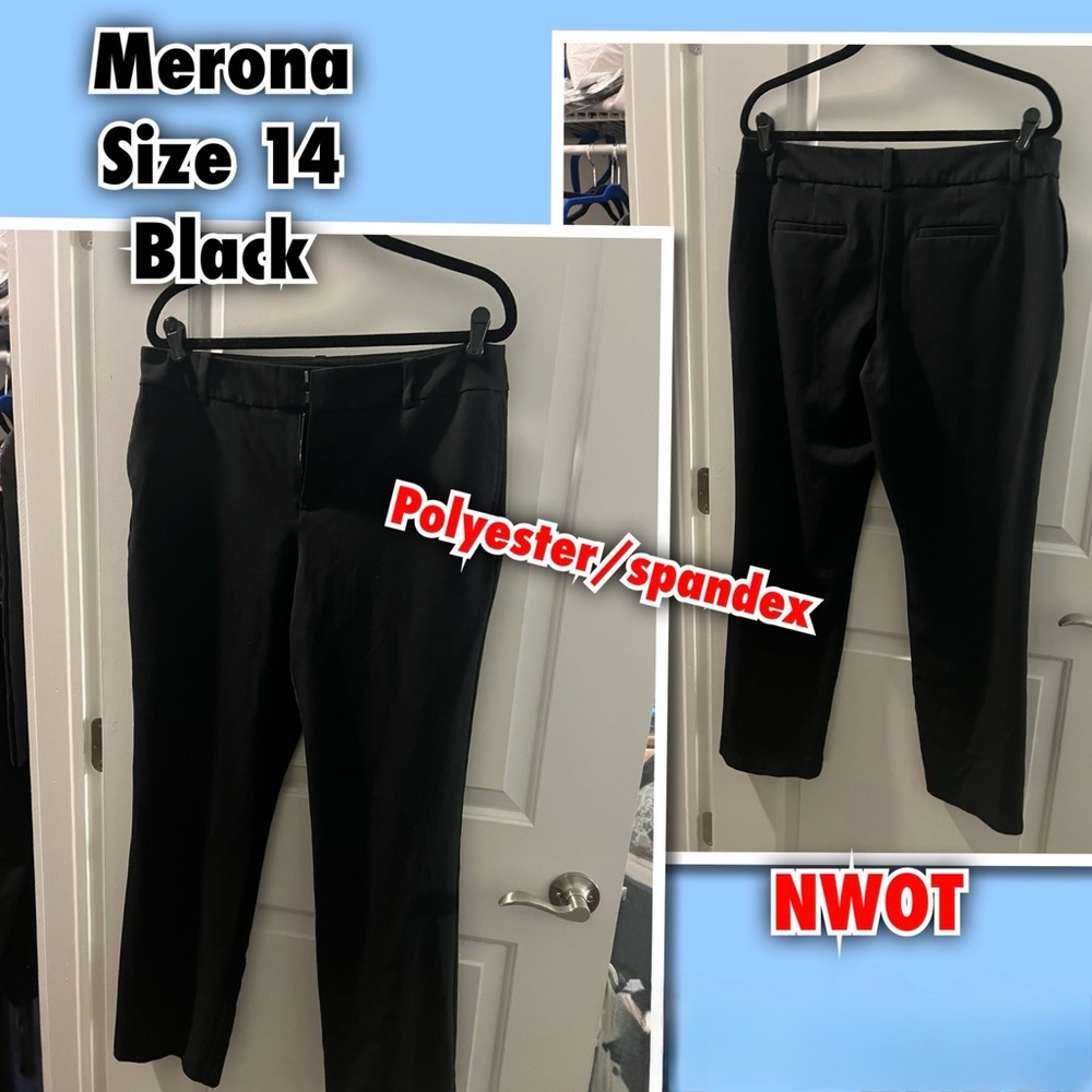 Merona Classic Black Trousers
